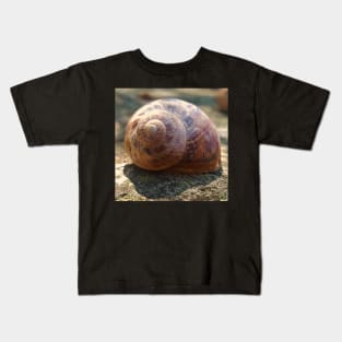 Brown Snail House Kids T-Shirt